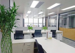 百子湾商圈金长安大厦232㎡、精装修带全套家具、三个隔断间