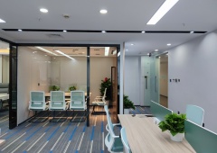 呼家楼商圈朝外SOHO162㎡、三个隔断间、精装修带家具
