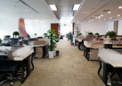 长安街稀有5A级新楼带装修面积~看长安街和使馆区~火热抢租中