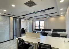 丰台科技园时代财富天地148㎡、两个隔断间、精装带家具