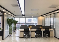 时代财富天地356㎡、四个隔断间、精装修带全套家具