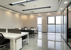 丰台科技园时代财富天地143㎡、两个隔断间、精装修带家具