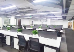 黄金稀缺整层大户型精装修带家具拎包办公，四面采光可注册