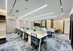 中鼎大厦精装修带家具，238平米，随时看房，可注册采光好
