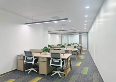 航天物资大厦 2间到顶隔断  工区可放20组工位 拎包入住 